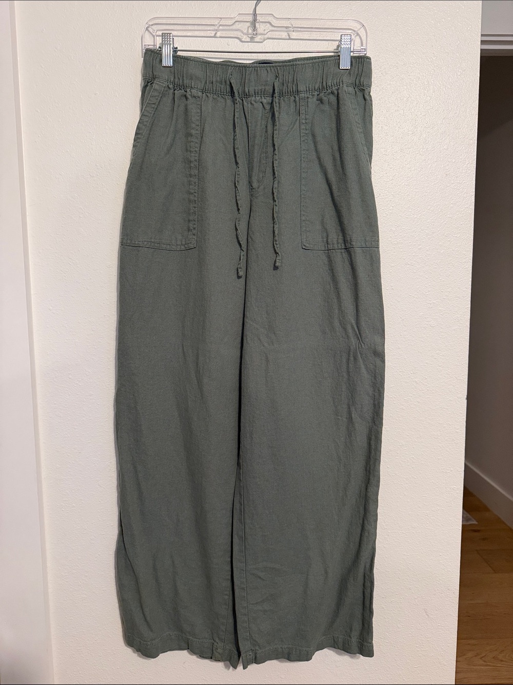 GAP Olive Drawstring Relaxed Chinos